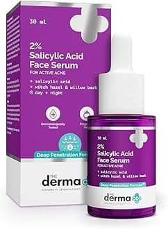 2% Salicylic Acid Face Serum for Acne & Acne Marks With Witch Hazel & Willow Bark, BHA Deep Penetration Formula, Unclogs Pores & Controls Oil, For All Skin Types | Men & Women, 30ml