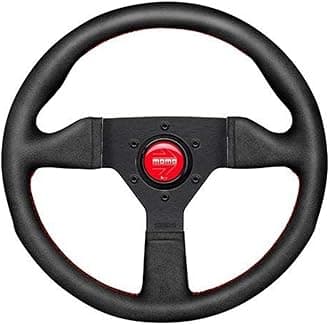 MOMOMCL35AL3B Monte Carlo 350 Steering Wheel Alcantara Red Stitch