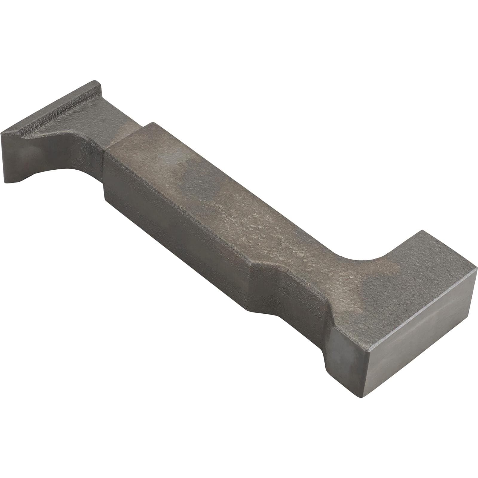 Rivet Bucking Bar Tool, 2 lb Heel and Toe Design, Precision Cast Iron Construction, Heat Treated and Polished Surfaces for Riveting and Fabrication Work