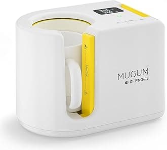 OFFNOVA Mug Heat Press Machine, 11-14oz Sublimation Mug Press with LCD, One-Touch Setting, Adjustable Time, Upgraded Bottom Heating for Even Heat Transfer, Auto-Off Safety, DIY Gifts