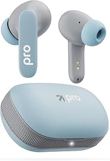 Boult Audio Newly Launched Z20 Pro, Truly Wireless Bluetooth Ear Buds with 60 Hours Playtime, 4 Mics Clear Calling, 45ms Low Latency, Rich Bass Drivers, TWS Earbuds Bluetooth Wireless (Powder Blue)