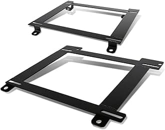 DNA MOTORINGSBK-LM-CCAM93 Pair of Low Mount Tensile Steel Seat Brackets Compatible with 93-02 Camaro Firebird, Black