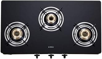 Vetro Glass Top 3 Burner Gas Stove (703 CT VETRO BLK)