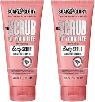 Original Pink The Scrub Of Your Life Exfoliating Body Scrub - Smoothing & Buffing Vegan Scrub - Rose & Bergamot Body Polish with Shea Butter & Vitamin E (200ml, 2 pack)