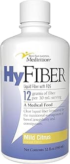 HyFiber Daily Liquid Fiber for Regularity and Soft Stools, 12 Grams Soluble Fiber, 32 fl oz 1 Bottle