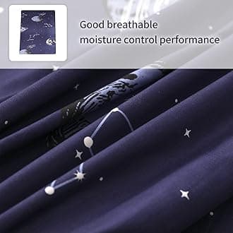 MAXYOYO Mattress Cover for Traditional Japanese Futon Mattress, Futon Floor Mattress Cover with Zipper, Super Soft and Machine Washable, Space Adventure, Twin