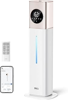 DREO HM735S 11L Smart Humidifier Large Room 700 ft², 100H Cool Mist Air Humidifiers for Bedroom, Top-Fill, Clean Tank Technology, 26dB, Auto Mode, Aroma Box, RGB, Remote & APP Control, Baby, Starlight