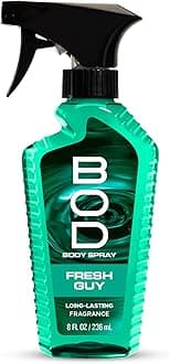 BOD Man Fragrance Body Spray For Men, Fresh Guy, 8 Fluid Ounce