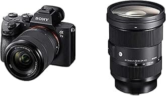 Sony Alpha A73 With 28-70Mm Lens Full Frame Mirrorless Camera Ilce7M3K With Sigma 24-70Mm F/2.8 Dg Dn (A) Sony E Mount Black