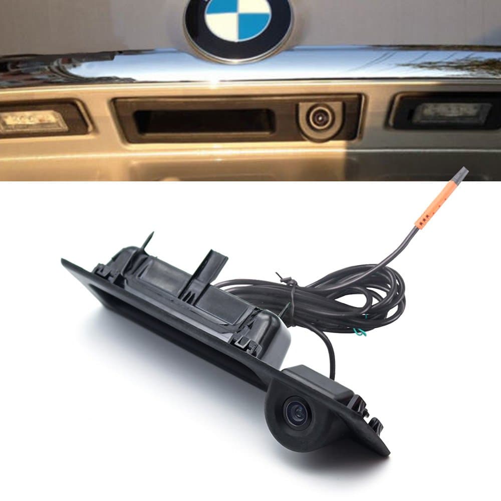 LIEBMAYA 170 degree Car Trunk Handle Backup Camera Rear View HD Camera Parking Backup Camera for BMW 5 F10 5 F11 3 F30 X3 Series F25