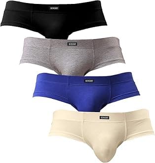Men's Seamless Front Pouch Briefs Sexy Low Rise Men Cotton Underwear