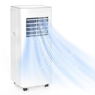 Portable Air Conditioners, 3-in-1 8500 BTU Cooling Unit with Fan & Dehumidifier for Room, Quiet Operation, Cools up to 450 sq.ft, Complete Window Installation Kit for Home Office