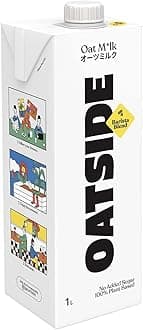 Oatside Oat Milk Barista Blend, No Added Sugar 100% Plant Based Beverage, 33.81 fl oz ℮ 1 l