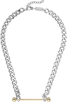 Diesel Men's 2 tone Stainless Steel with lobster clasp closure Chain necklace