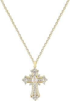 Cross Pendant Necklace for Women Jewelry Gold Cross Necklaces for Women Cross Necklace Minimalist Trendy Jewelry Valentines Day