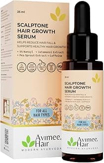 Avimee Herbal Scalptone Hair Growth Serum | Scientifically Proven Formula | Enriched with Nansyl & Green Tea Extract | For Hair Growth & Hair Fall Reduction | 25 ml