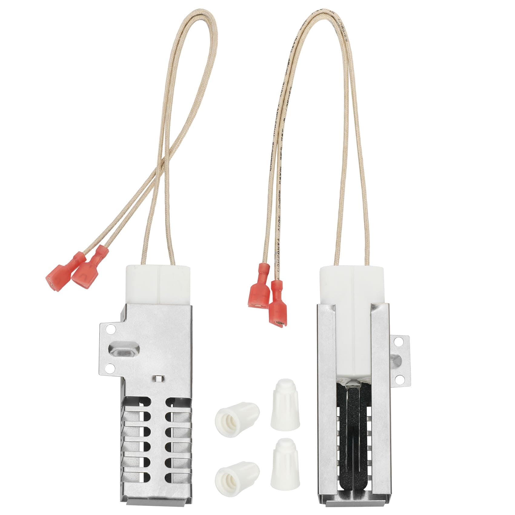 PB040001 Gas Range Oven Igniter-2 Pack and 4 Ceramic wiring cap,Compatible with Viking Oven Part Numbers:AP5315579,065650-000,SGR4001,792263