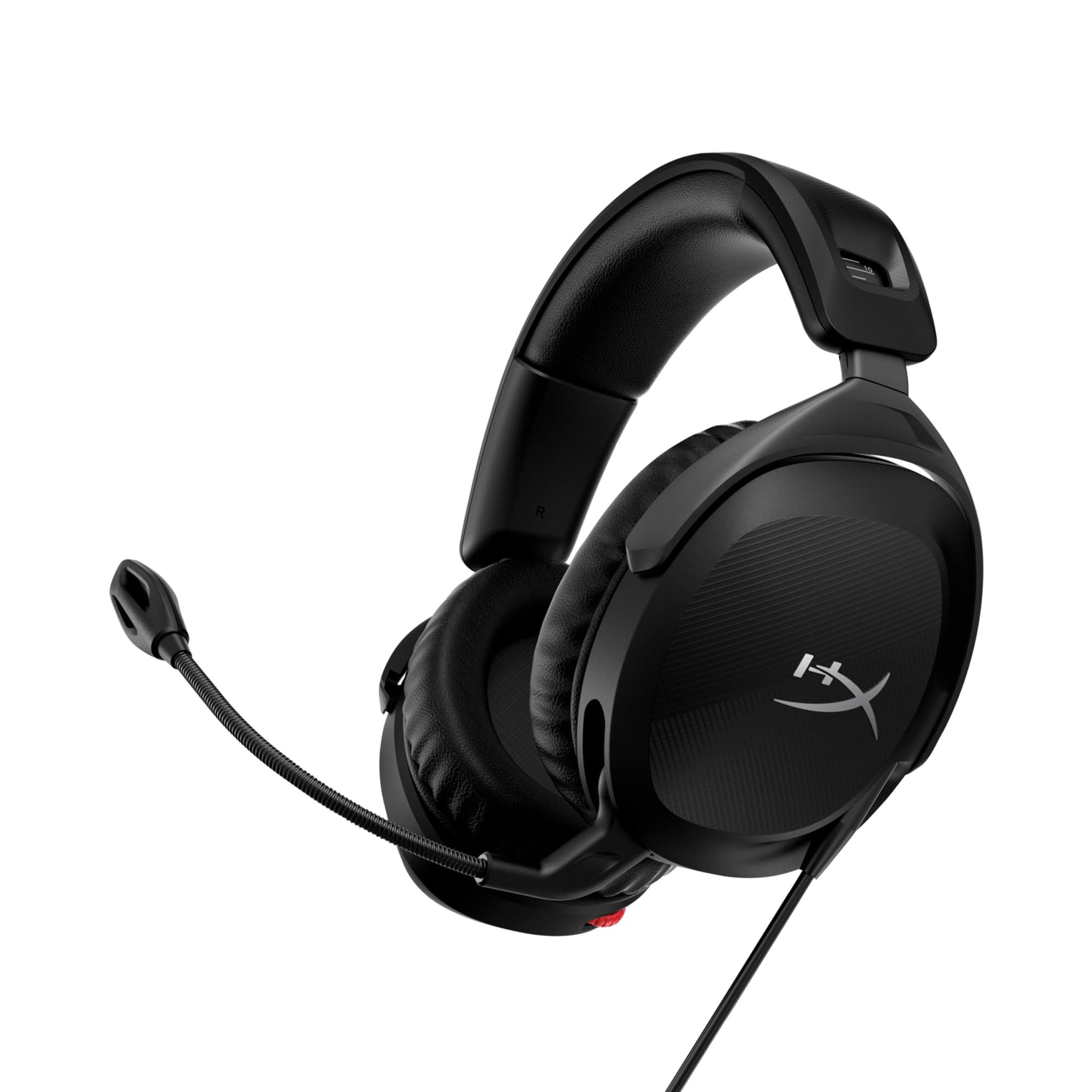 Cloud Stinger 2 – Gaming Headset, DTS Headphone:X Spatial Audio, Lightweight Over-Ear Headset with mic, Swivel-to-Mute Function, 50mm Drivers, PC Compatible, Black