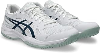 ASICS Upcourt 6 Mens Sneaker, White/Tranquil Teal, 7.5 US