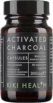 KIKI HealthActivated Charcoal Powder Capsules 50 Vegicaps