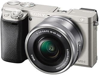 Sony Alpha a6000 Mirrorless Digital Camera with 16-50 mm Lens 24.3MP (Silver) (Renewed)