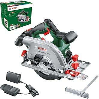 Cordless Circular Saw UniversalCirc 18V-53 (Precise Sawing in Wood; Max. Cutting Depth 53 mm; 18 Volt System; 1x 2.5Ah Battery and Charger)