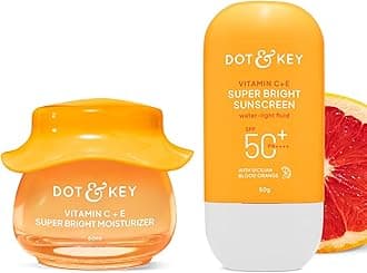 Vitamin C Daily Glow Essentials Skin Care Combo (Vitamin C Sunscreen SPF 50 PA+++ 50gm & Vitamin C Moisturizer 50gm) | For Glowing Skin | For All Skin Types | For Women & Men
