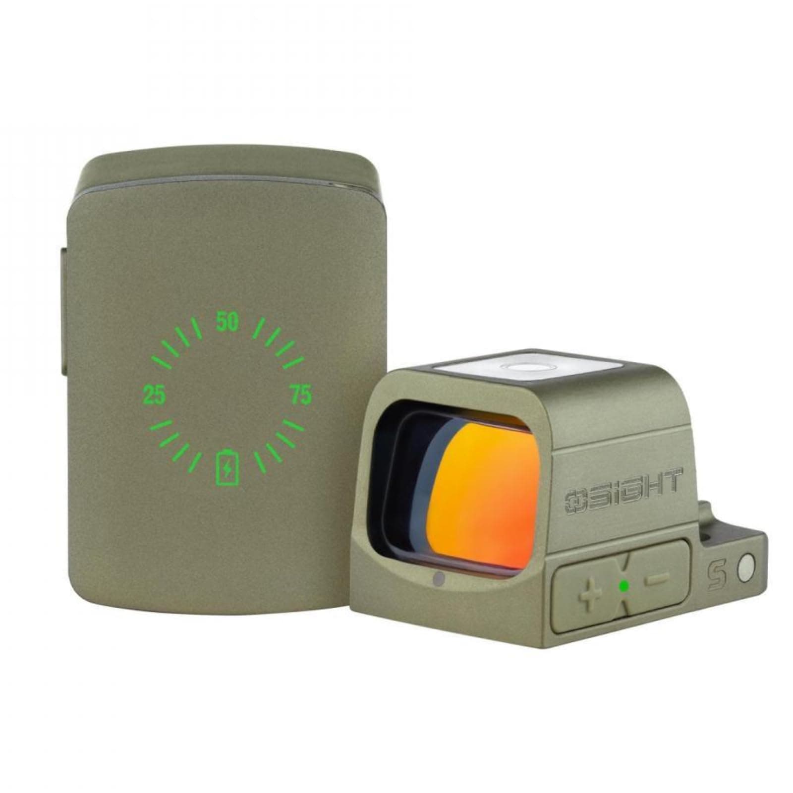 Multi-Reticle Micro Enclosed Sight with Charging Cover, 2 MOA Dot & 32 MOA Circle for RMSc Footprint, Parallax-Free Durable Reflex Sights (Red Dot)