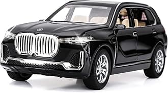 1:32 Bmw X7 Toy Car Metal Pull Back Diecast Car With Openable Door And Sound Light, Gifts Toys For Kids? Black ?