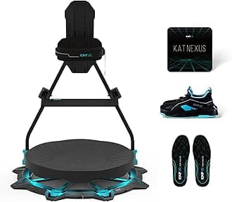 KAT Walk C2 Plus VR Treadmill – Full-Body Locomotion System with Foot Haptics – Compact 360° VR Platform for Gaming, Fitness, and Immersive Experiences US Size 11