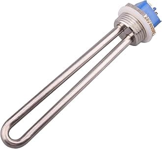 DERNORD 24V 600W Heating Element Submersible Water Heater Element Stainless Steel Immersion Heater with 1 Inch NPT Fitting