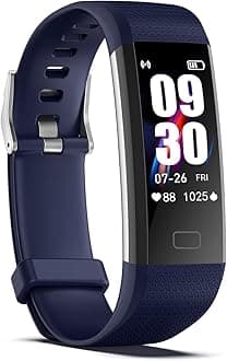 Fitness Tracker with Step/Distance/Calories Counter, Activity Tracker with Heart Rate Monitor, Slim Style Watch IP68 Waterproof, Sleep Monitor Tracker, Pedometer Watch for Women Men