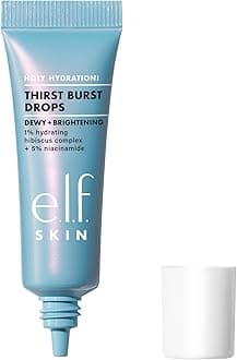 e.l.f. SKIN Holy Hydration! Thirst Burst Drops Mini, Glow Serum with Instant Effect, with Hyaluronic Acid, Vegan and Cruelty Free