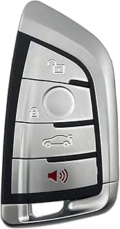 Horande Replacement Key Fob Cover Case fit for BMW X1 X3 X5 X6 X7 1 2 5 7 Series Keyless Entry Remote Control Key Fob Shell