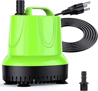 FREESEA Fountain Submersible Water Pump: 160 GPH 12W Small Sump Pump for Outdoor Pond Hydroponic Statuary Waterfall Aquarium Fish Tank