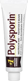 Polysporin First Aid Topical Antibiotic Skin Ointment With Bacitracin Zinc & Polymyxin B Sulfate, For Infection Protection & Wound Care, Neomycin-Free, Travel Size, 1 oz