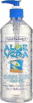 Fruit of the Earth Aloe Vera Crystal Clear Aloe Gel,20 oz (Pack of 3)