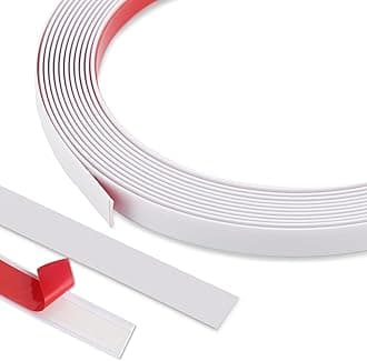 Flexible Molding & Wall Trim | Peel and Stick Design | Ceiling, Floor, Mirror, Corner, Wardrobe, Cabinet and Auto Trim, 16.4 ft x 0.4 inch