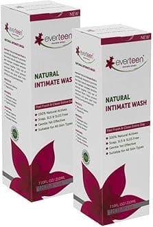 everteen Natural Intimate Wash for Feminine Hygiene in Women – 2 Packs (210ml Each)