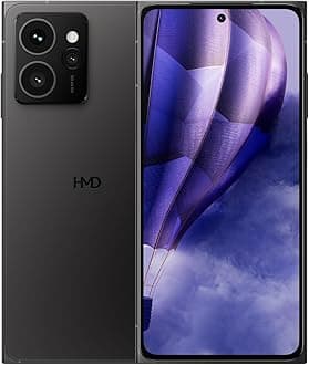 HMD Skyline | Dual SIM | Android 14 | 2 Day Battery | 6.5 Inch Screen 144 Hz pOLED with HDR10 | 12GB/256GB | Triple Camera 108 MP | 50 MP Selfie Camera | International Version | Black