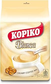 Kopiko Blanca Creamy Coffee Mix, 10 Sachets, 30g Each, Smooth & Rich Instant Coffee