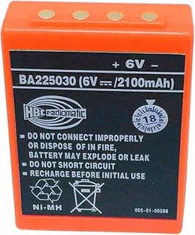 BA225030 6V 2100mah Ni-Mh Rechargeable Battery for HBC Pump Truck Remote Control Battery