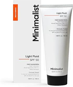 Minimalist SPF 50 Light Fluid Sunscreen