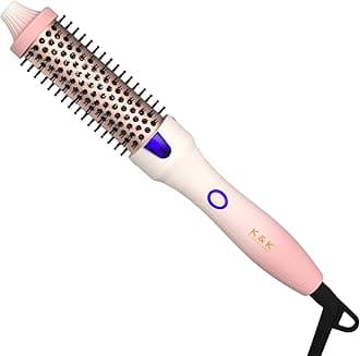 1.25 Inch Heated Curling Brush with Ceramic Tourmaline Ionic Technology - Volumizing Hot Brush for Root Volume & Loose Curls