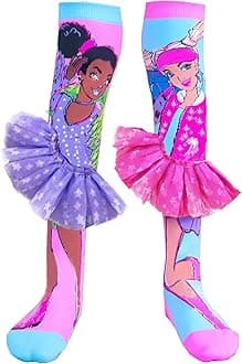 Crazy Socks for Girls Kids Knee High 3D Funny Wacky Mismatched Socks for Crazy Sock Day Novelty Gifts