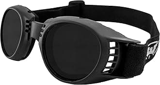 Global Vision Paragon Motorcycle Goggles for Men & Women Black Frame/Super Dark Lens