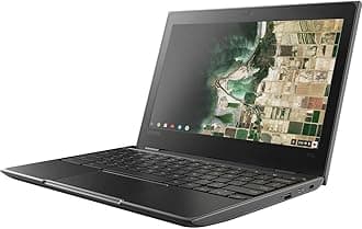 Lenovo 11.6in Chromebook, Intel Celeron N3350 Processor, 4GB RAM, 32GB eMMC SSD, WiFi, Bluetooth, Chrome OS (Renewed)