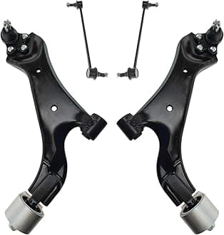 TRQ 4 Piece Suspension Kit Control Arms with Ball Joints Sway Bar Links Compatible with 2012-2015 Chevrolet Captiva Sport 2008-2010 Saturn Vue 2007-2009 Suzuki XL-7