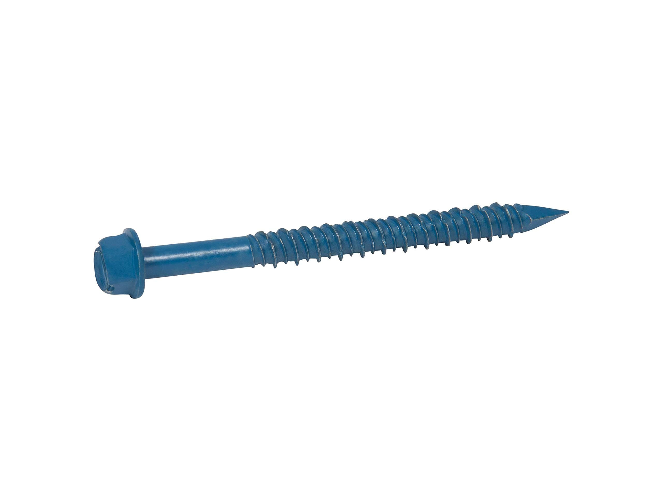 CONFAST 3/16" x 1-1/4" Hex Head Concrete Screw Anchor with Drill Bit for Anchoring to Masonry, Block or Brick (100 per Box)