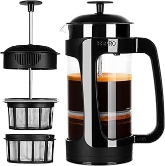 P3 Plastic & Glass Coffee Maker - Large, 950ml